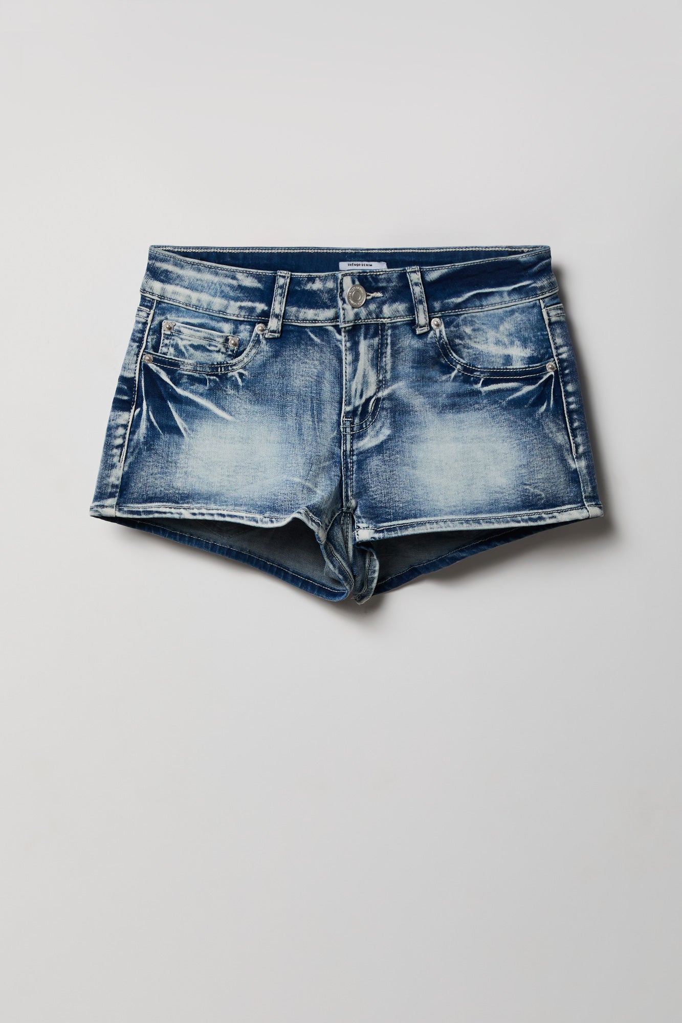 South Beach Low Rise Rhinestone Denim Short