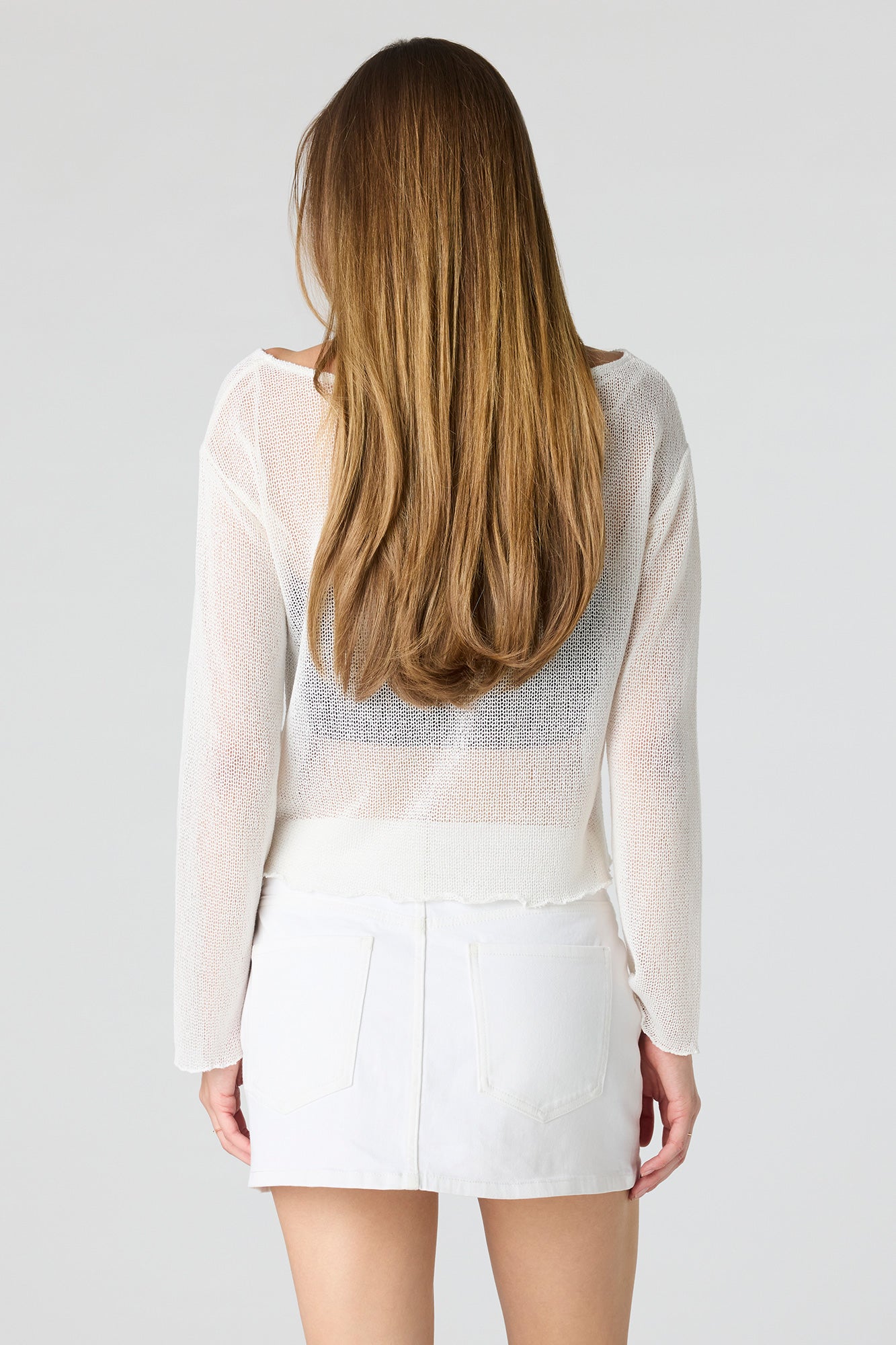 Denim Low Rise Micro Mini Skort