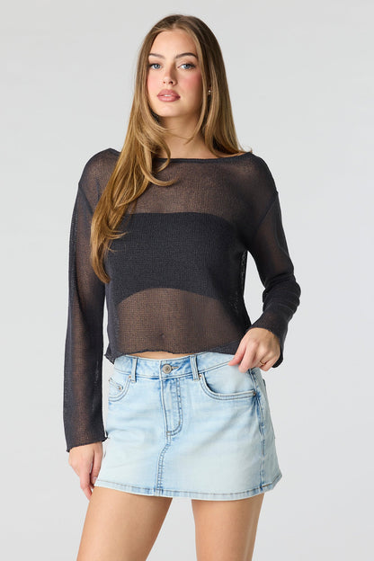 Denim Low Rise Micro Mini Skort