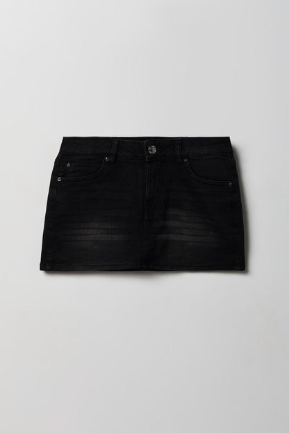 Denim Micro Mini Skirt