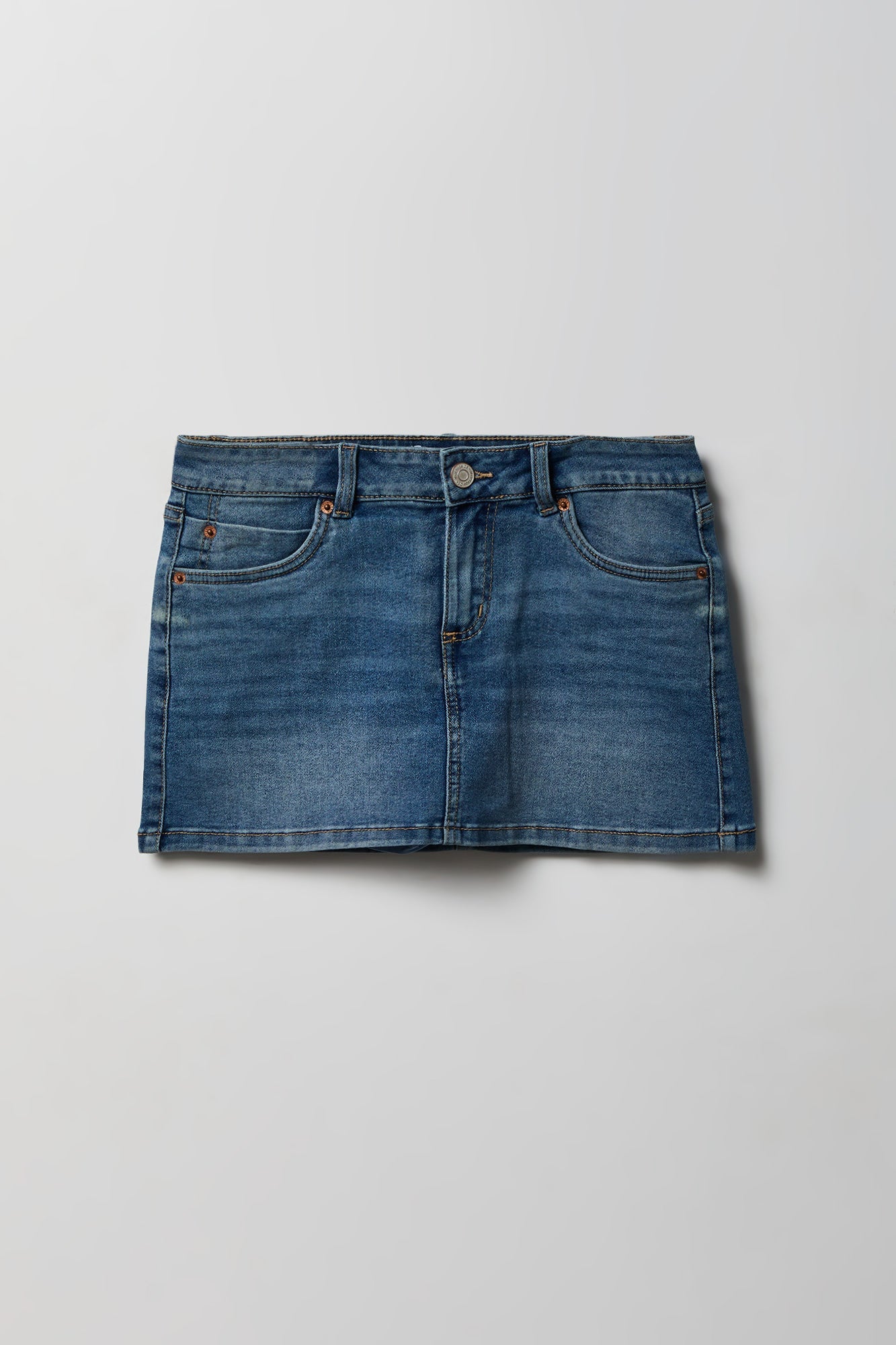 Denim Micro Mini Skirt
