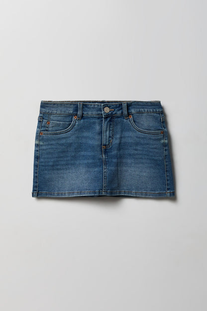 Denim Micro Mini Skirt
