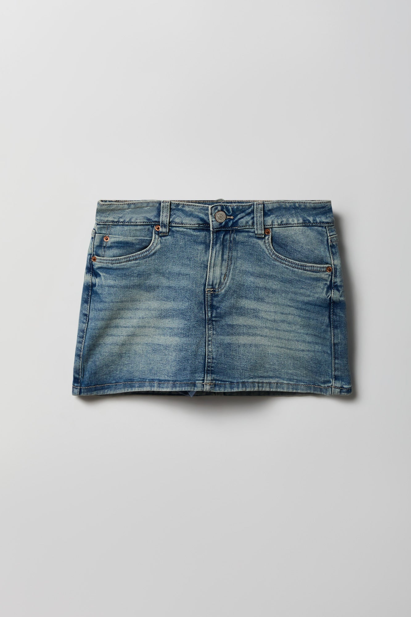 Denim Micro Mini Skirt