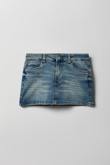 Denim Micro Mini Skirt