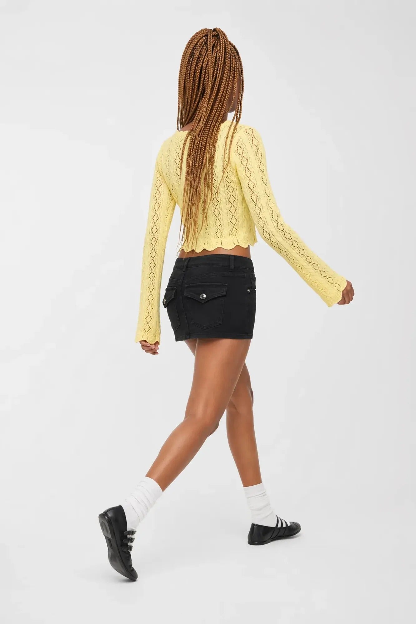 Denim Micro Mini Skirt