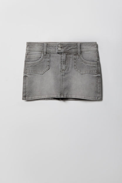 Micro Denim Skort
