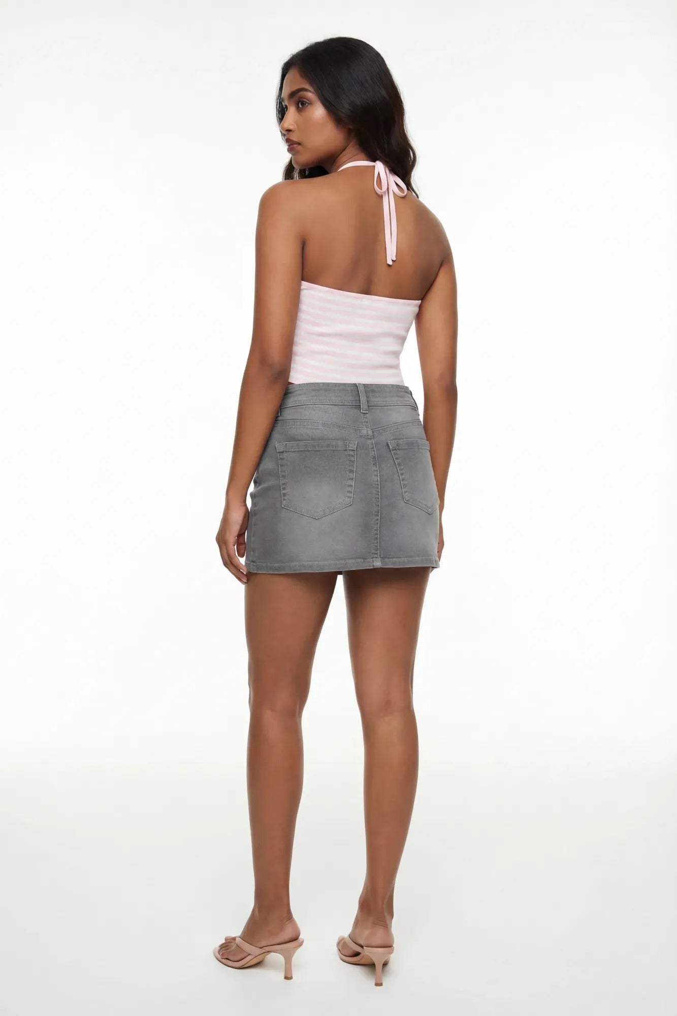 Micro Denim Skort