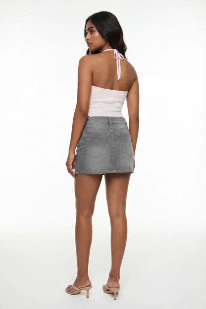 Micro Denim Skort