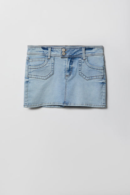 Micro Denim Skort