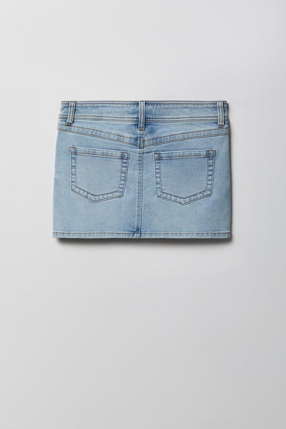 Micro Denim Skort