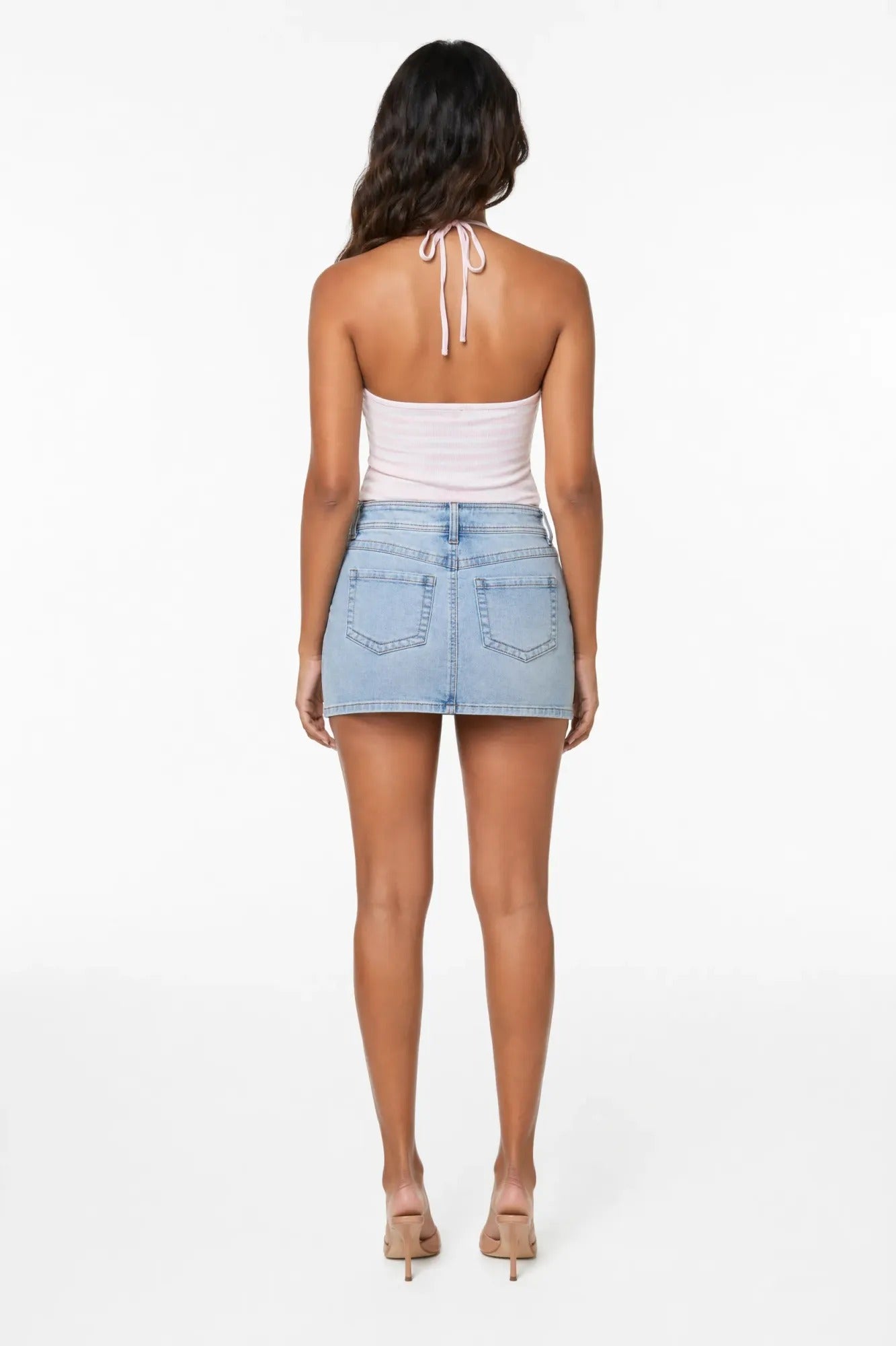 Micro Denim Skort