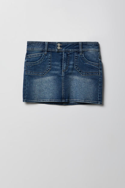 Micro Denim Skort