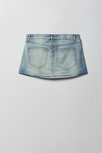 Denim Mini Skort