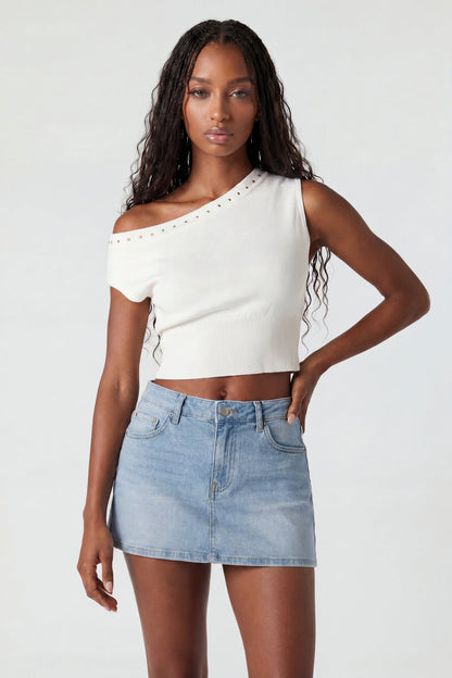 Denim Mini Skort