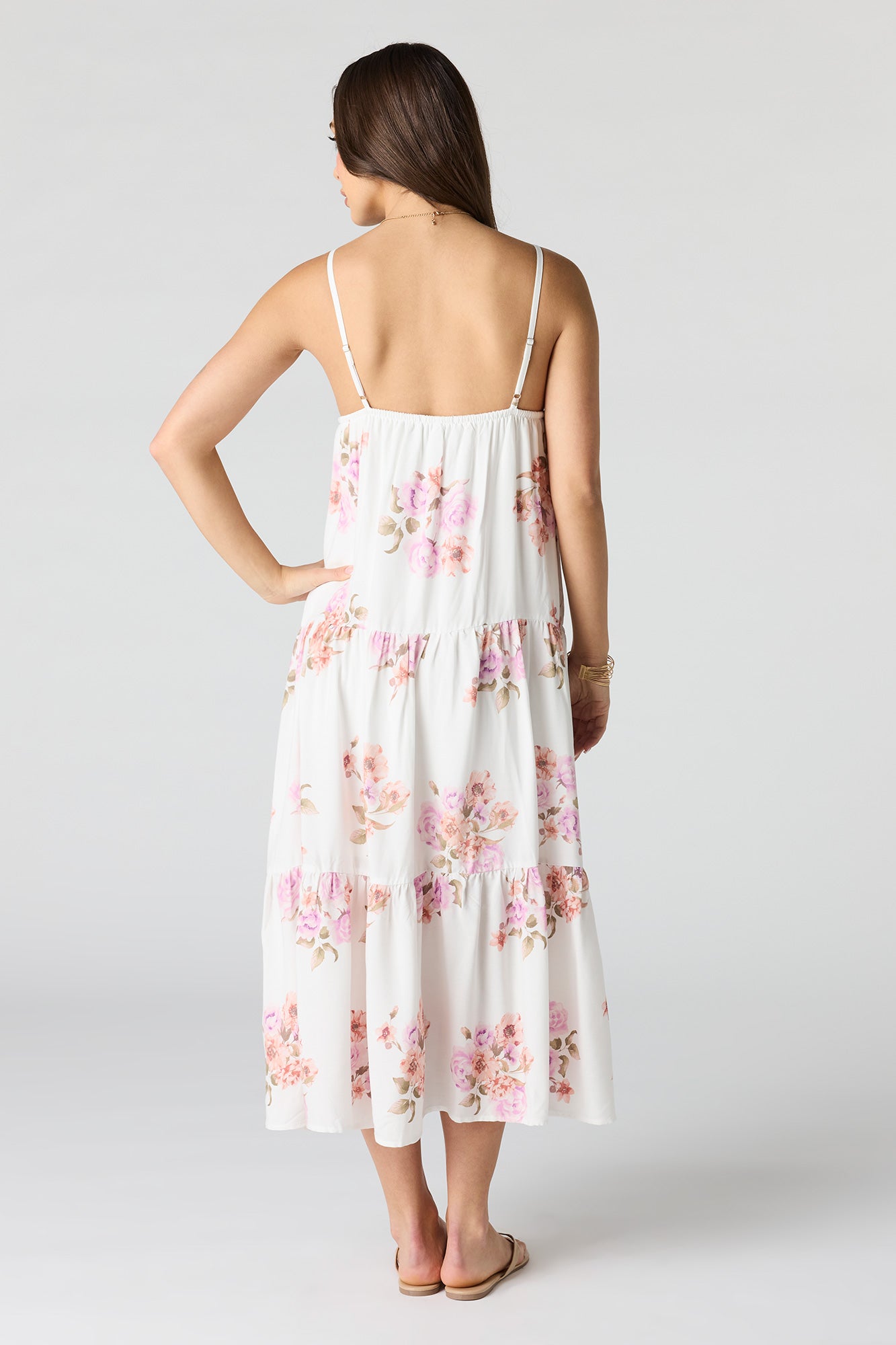 Floral Babydoll Maxi Dress
