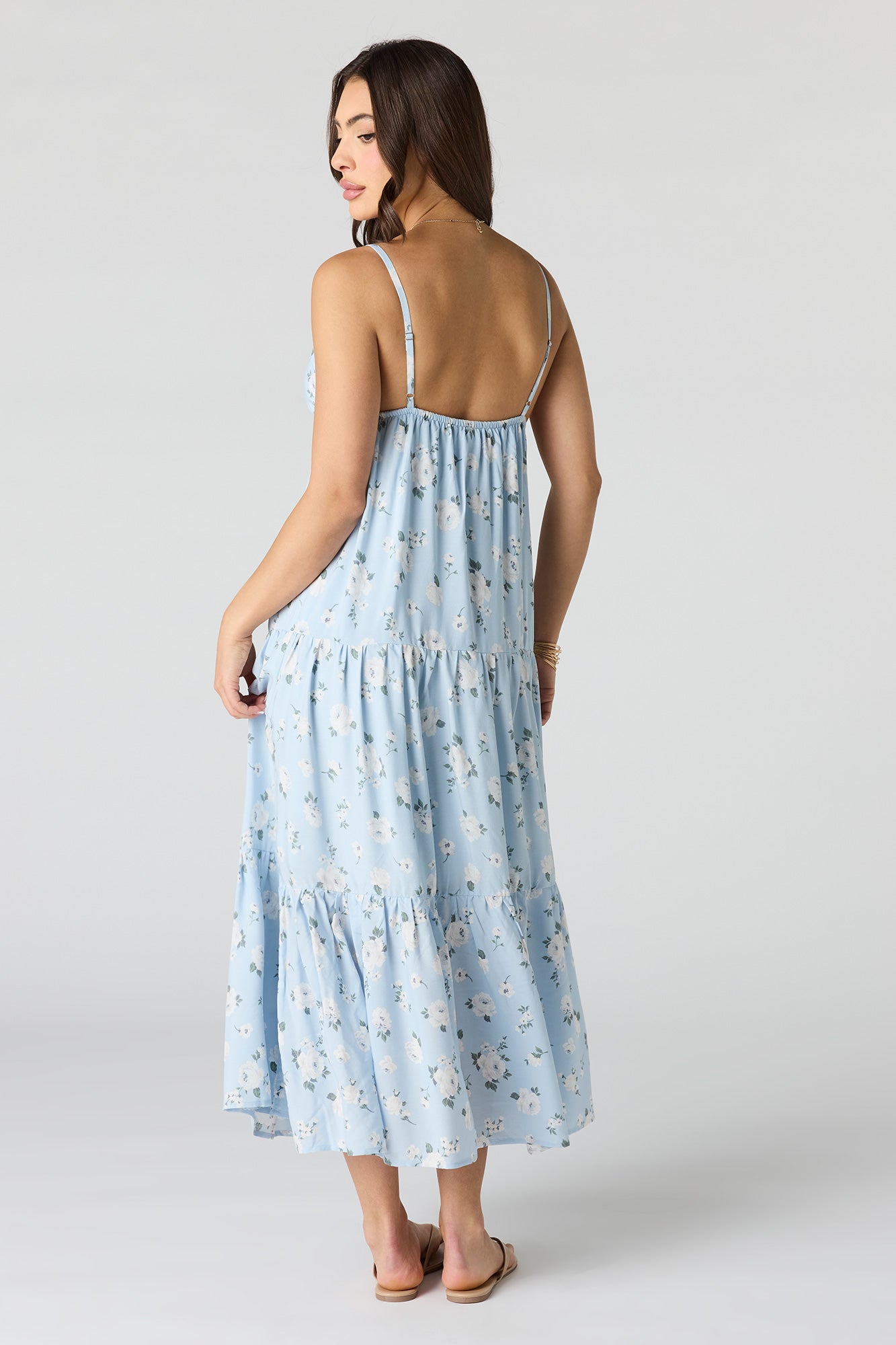 Floral Babydoll Maxi Dress