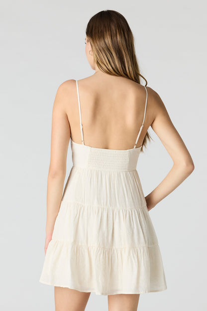 Babydoll Tiered Mini Dress