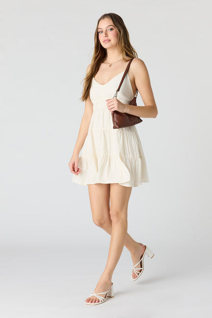 Babydoll Tiered Mini Dress