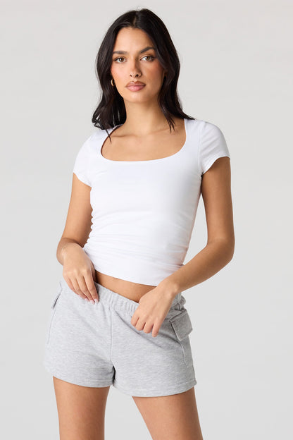 Luxe French Terry Cargo Shortie