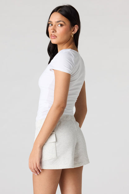 Luxe French Terry Cargo Shortie
