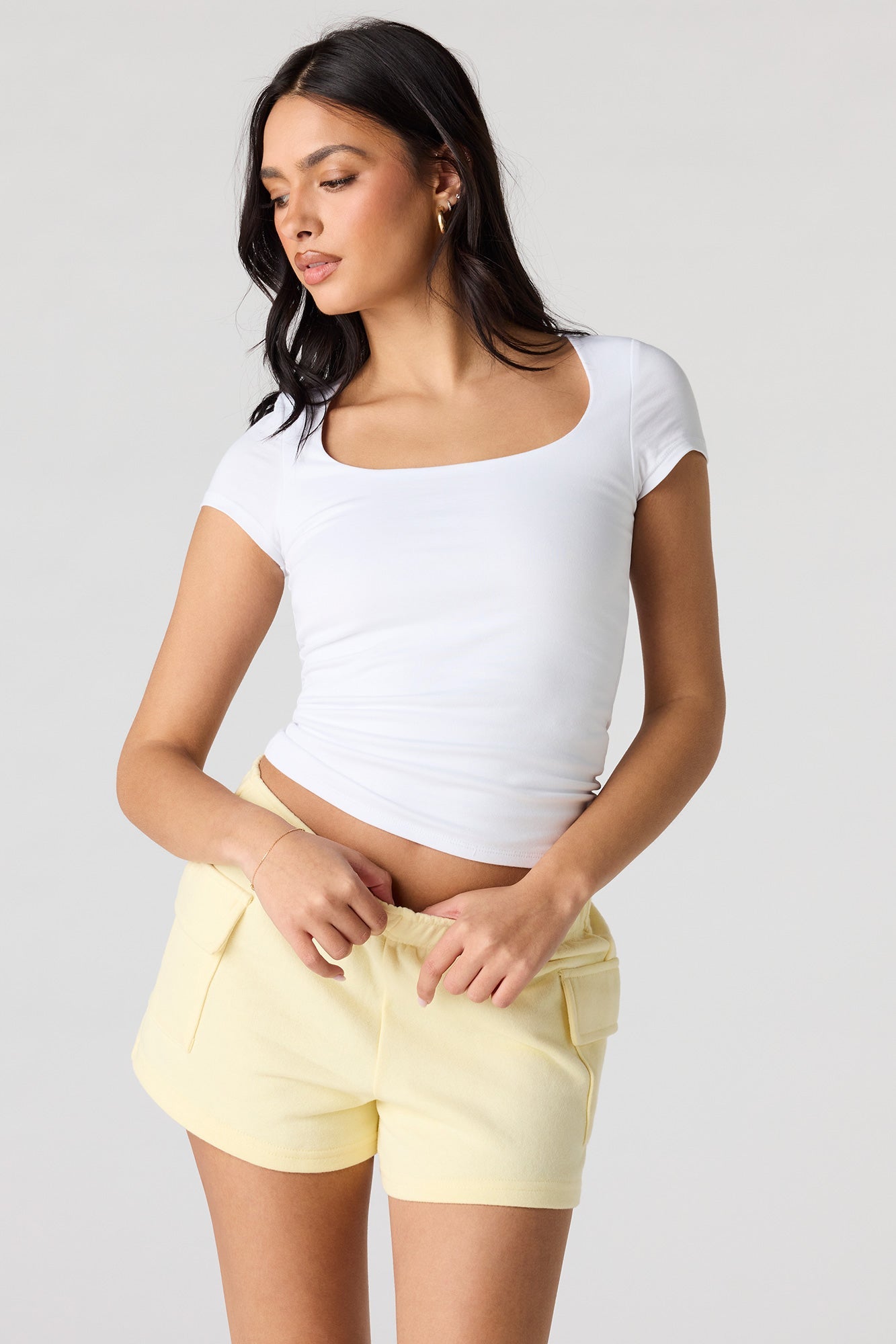 Luxe French Terry Cargo Shortie