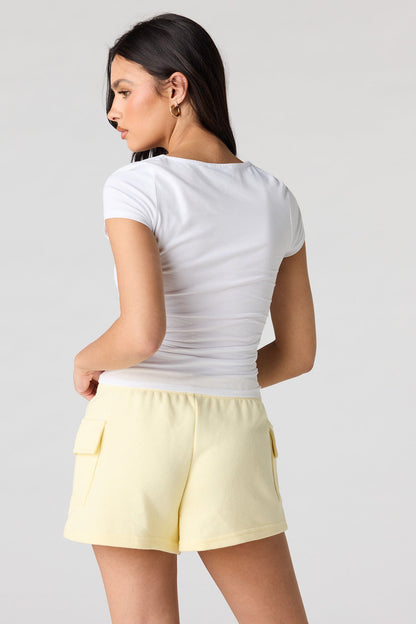 Luxe French Terry Cargo Shortie
