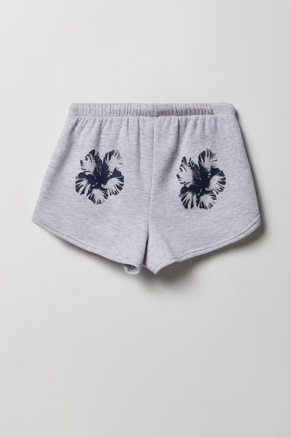 Graphic Fleece Dolphin Short