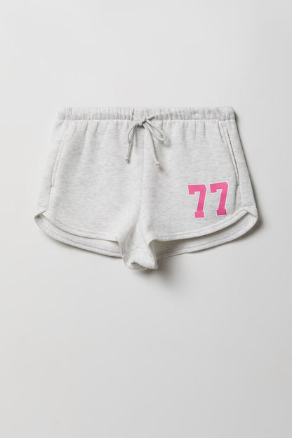 Graphic Fleece Dolphin Short