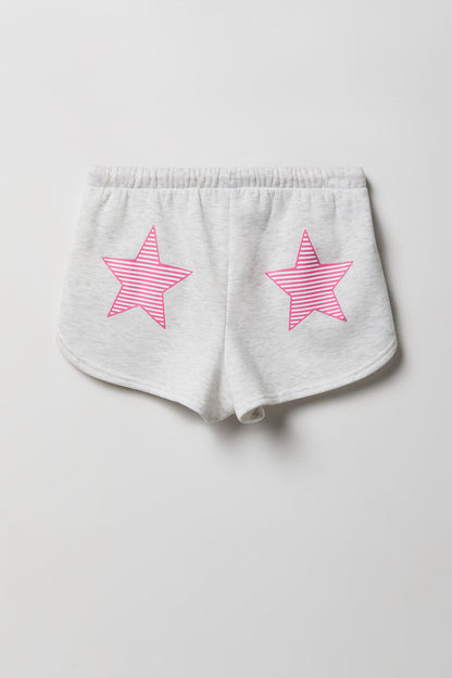 Graphic Fleece Dolphin Short
