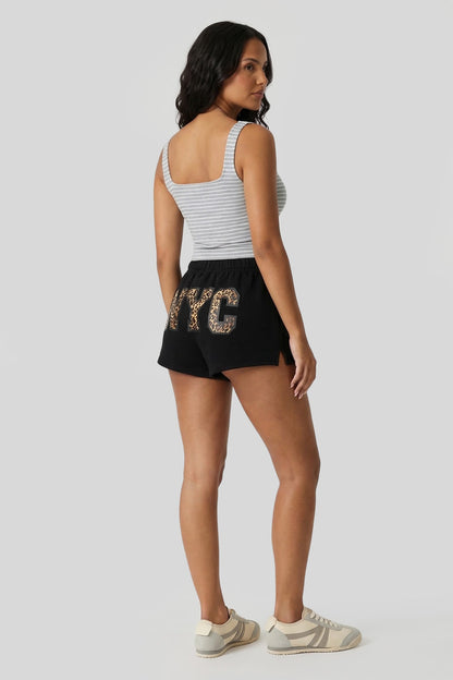 Graphic Fleece Short