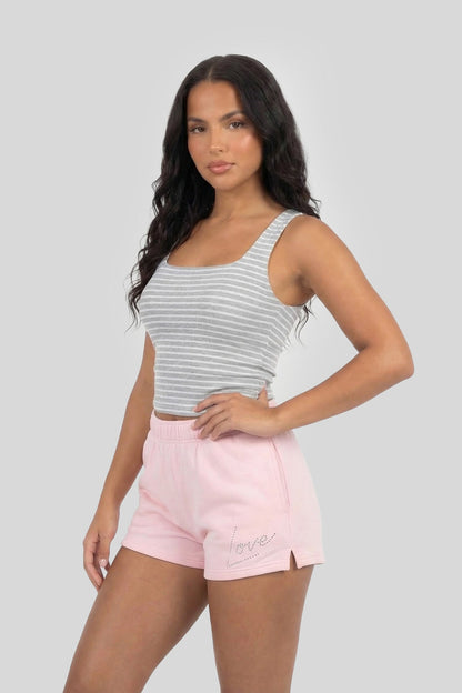 Graphic Fleece Short