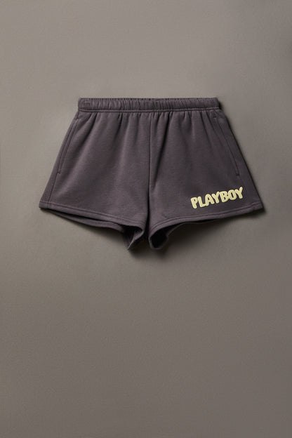 Playboy Graphic Fleece Short 2"