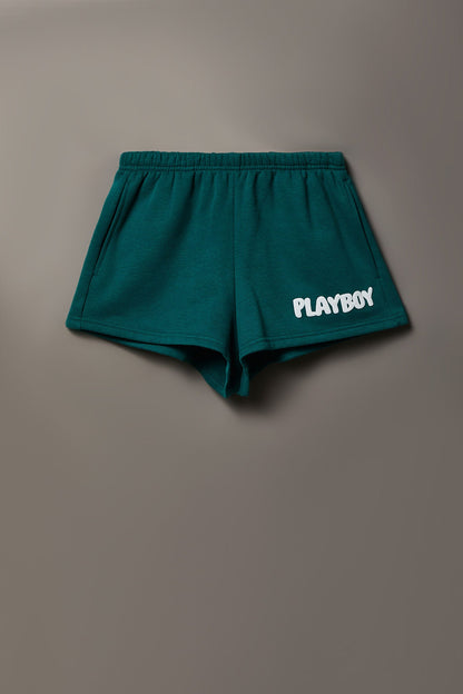 Playboy Graphic Fleece Short 2"