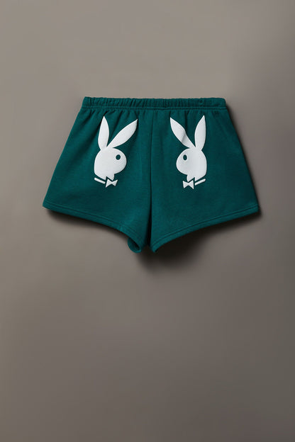 Playboy Graphic Fleece Short 2"