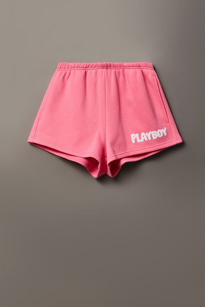 Playboy Graphic Fleece Short 2"