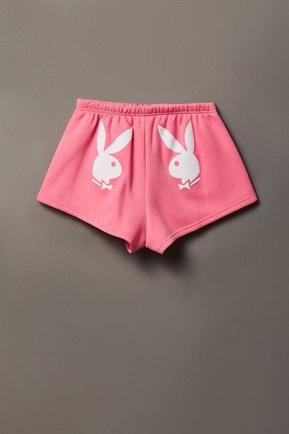 Playboy Graphic Fleece Short 2"