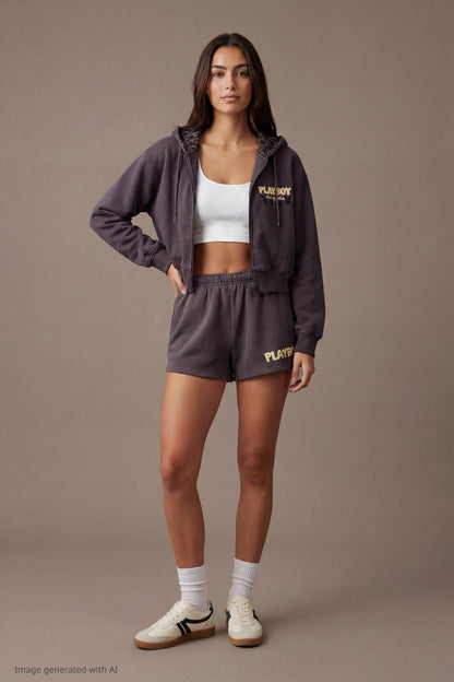 Playboy Graphic Fleece Short 2"