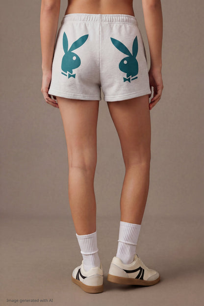 Playboy Graphic Fleece Short 2"