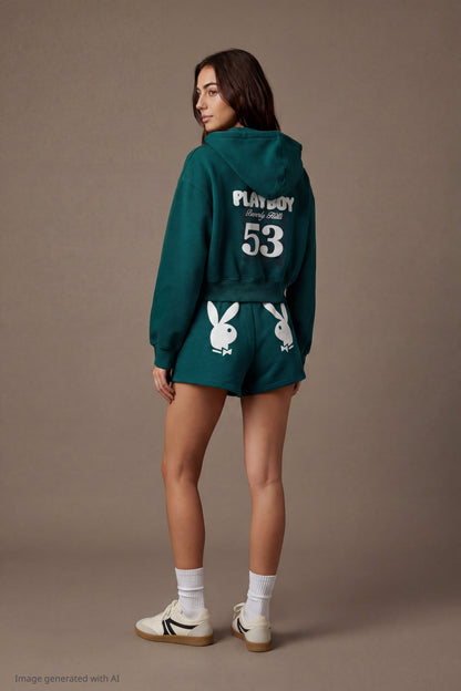 Playboy Graphic Fleece Short 2"