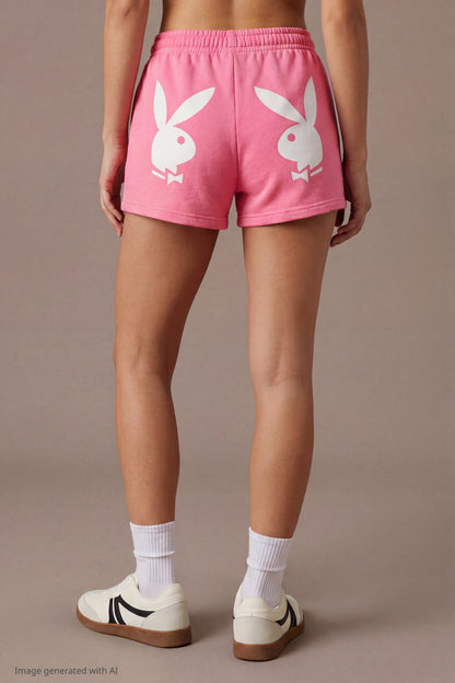 Playboy Graphic Fleece Short 2"