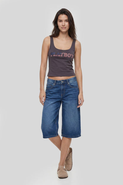 Playboy Graphic Cropped Tank