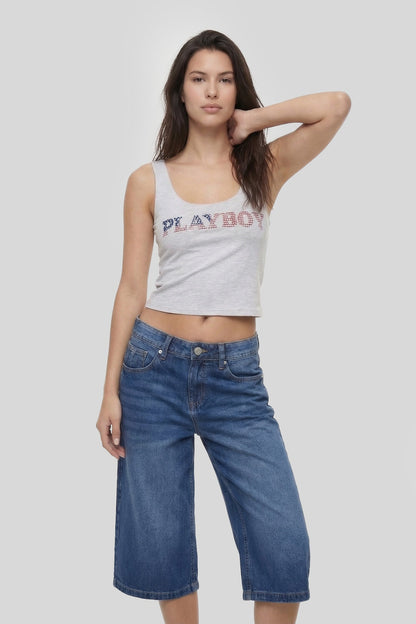 Playboy Graphic Cropped Tank