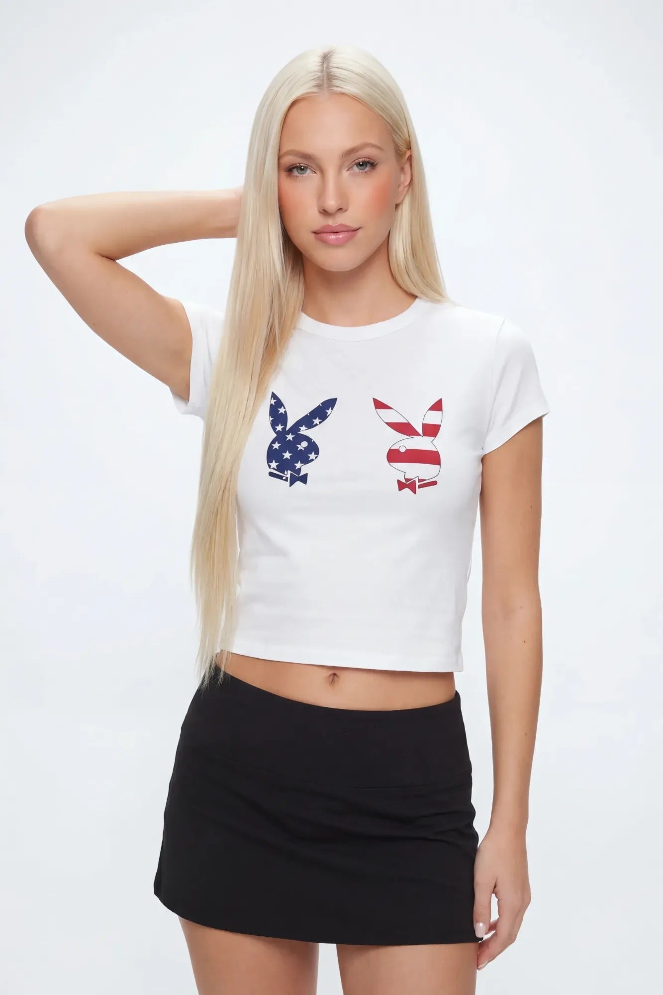 Playboy USA Graphic Fitted T-Shirt