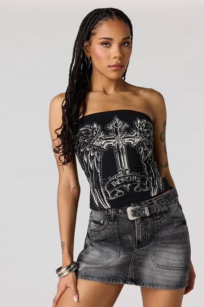 Graphic Tube Top
