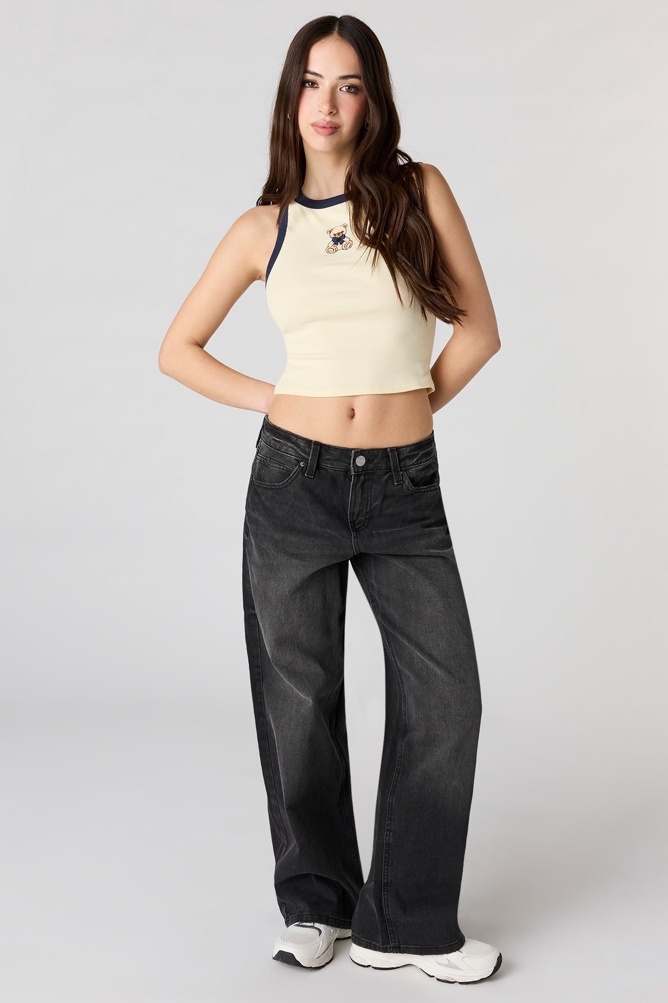 High Neck Graphic Tank