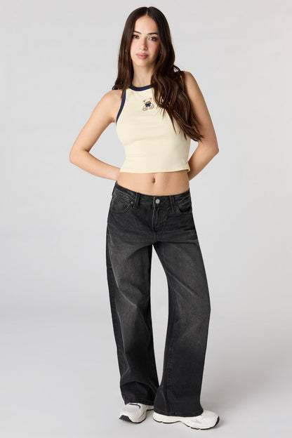 High Neck Graphic Tank