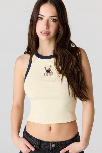High Neck Graphic Tank