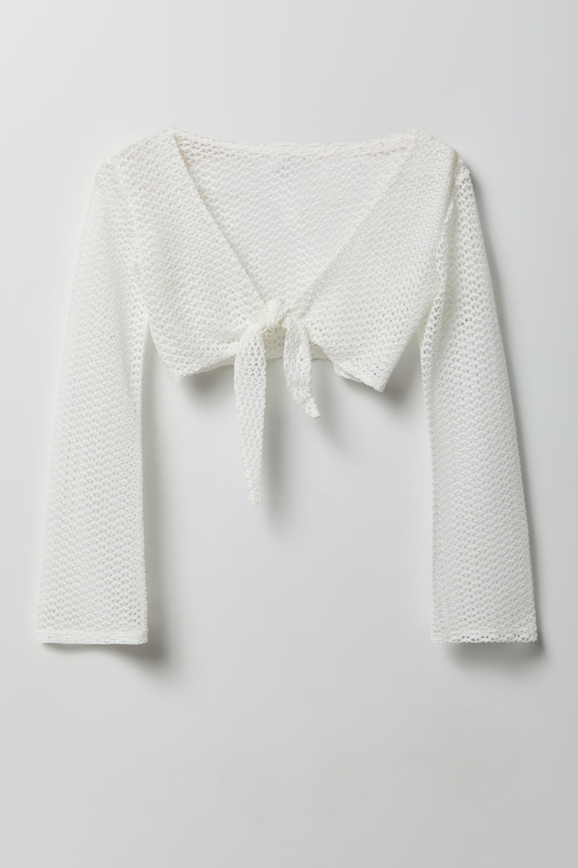 Crochet Tie Front Top Cover-Up