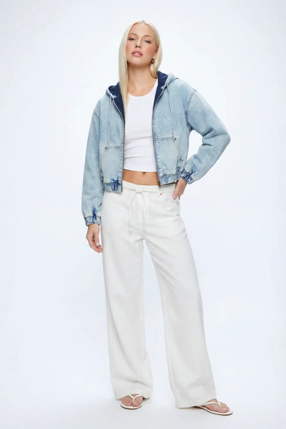 Denim Hooded Jacket