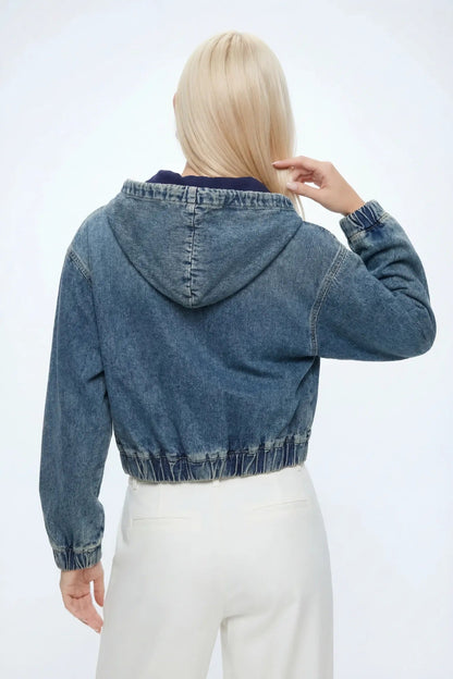Denim Hooded Jacket